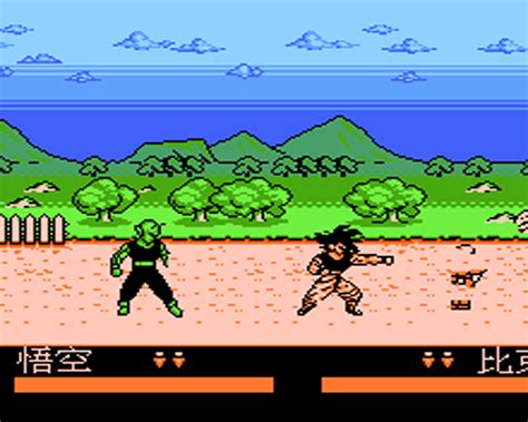 The game's story loosely retells the events of dragon ball z up to the cell saga, featuring cut scenes using screencaps from the show. All Games: Games + roms NES (part 25)