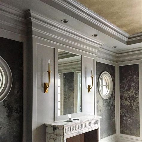 Protective solvent based cera paste wax designed for venetian plaster. The burnished gold Venetian plaster on this ceiling by ...