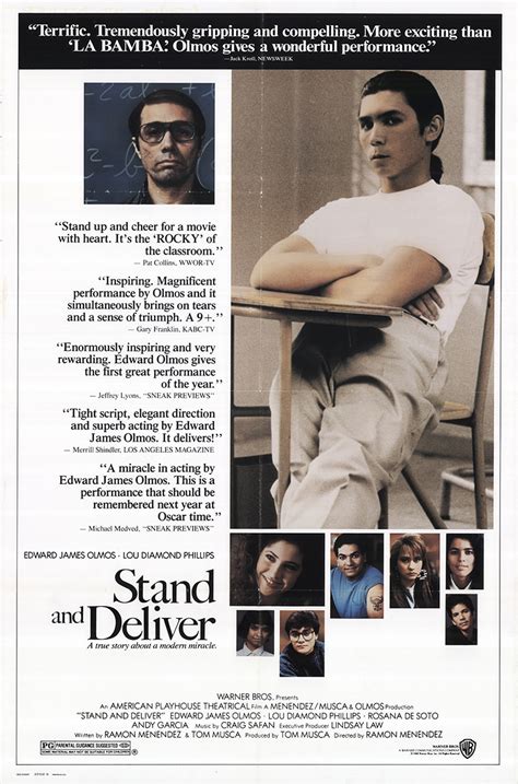 Stand and deliver soundtrack from 1988, composed by craig safan. Stand and Deliver 1988 Original Movie Poster #FFF-31808 ...