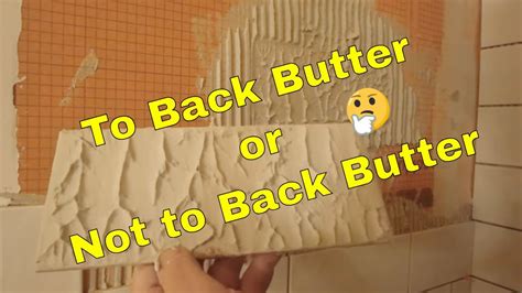 Back buttering is a construction technique used to adhere tiles to a substrate. 🤔 Do you need to back butter your tile? - YouTube