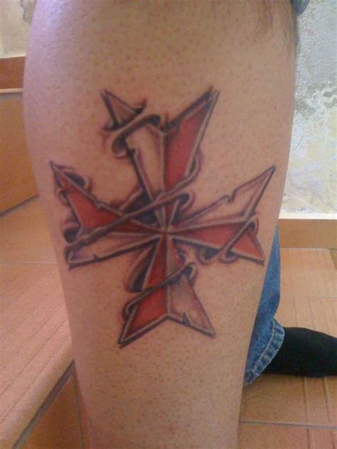 This specific style of tattoo has its origins from the time of crusades, and they represent courage and sacrifice. Pin on Tattoos & Piercings...