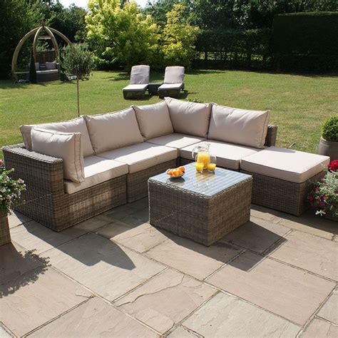 How to assemble the grey rattan outdoor 4 piece sofa set. Option 6 | Maze rattan, Garden sofa set, Corner sofa set