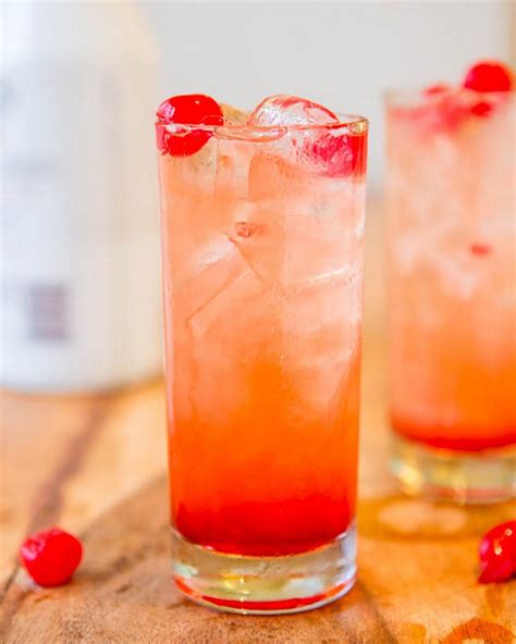 1/4 cup malibu rum with coconut liqueur. Malibu Sunset Cocktails - Malibu Sunset! This is a super ...