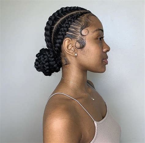 Hair slayed, edges laid, and you could tell this baddie is paid! | 𝐩𝐢𝐧: @𝐝𝐨𝐛𝐫𝐢𝐢𝐧 | in 2020 | Baddie hairstyles, Cornrows ...