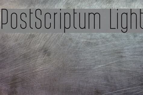 It provides a consistent, legible, and c. PostScriptum Light Font - FFonts.net