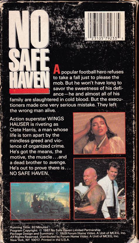 From director justin folk and writer john sullivan, no safe spaces digs deep into how identity politics today has become a tool to suppress and even penalizes the expression of free speech. Comeuppance Reviews: No Safe Haven (1987)