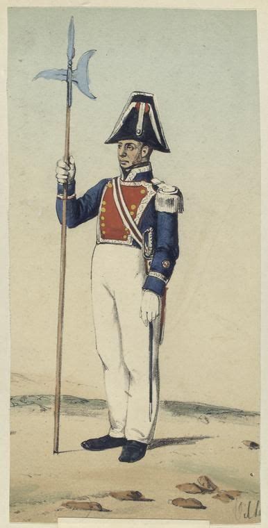 Interesante reflejo de la sociedad. Real Cuerpo de Guardias Alabarderos 1830 | Guardia suiza ...