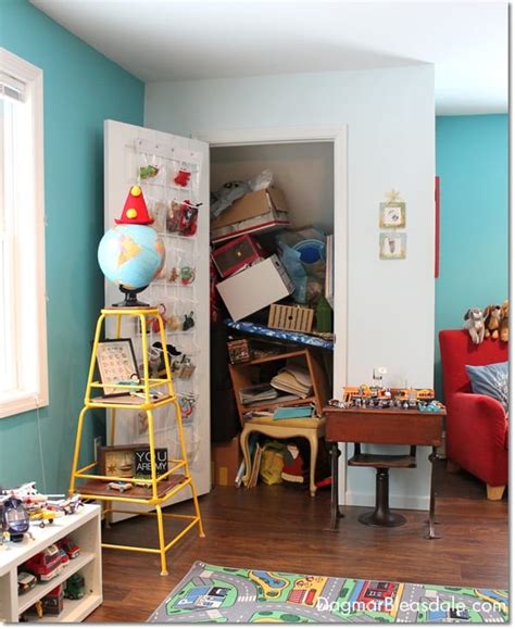 Here is my toy closet makeover and organization. Toy Closet Organization and Makeover