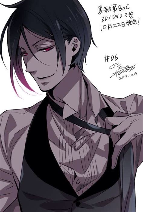 Hi just a quick show of a black butler anime t shirt with grell and will on it. Sebastian Michaelis | Sebastian michaelis, Dessin manga ...