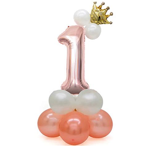 Made from quality latex and foil material these balloons are sturdy in design and will not deflate easily. 1st Birthday Party Decoration Number 1 Prince Crown ...
