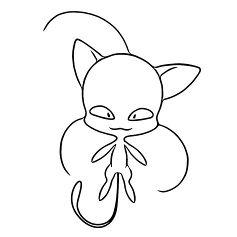 Ladybug and chat noir coloring pages. Leuk voor kids (Fun for kids) - Plagg is a Kwami