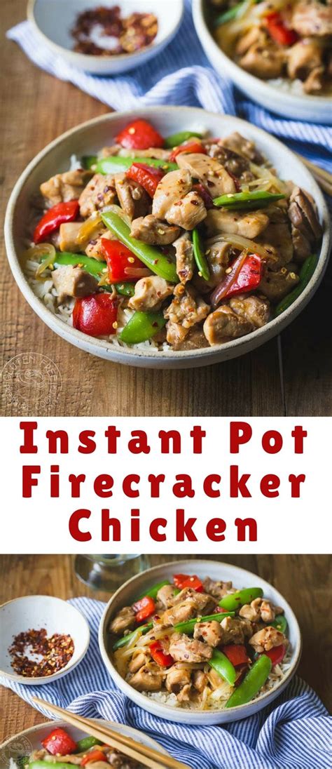 Place the pork with the remaining marinade and add the chicken stock. Instant Pot Firecracker Chicken is made with tender chicken thighs, a spicy sauce with a mild ...