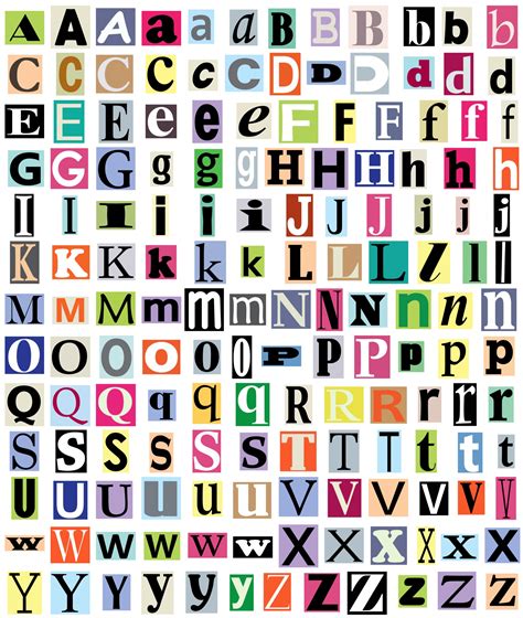 The english alphabet consists of 26 letters: Alphabet Letters From Magazine Free Stock Photo - Public Domain Pictures