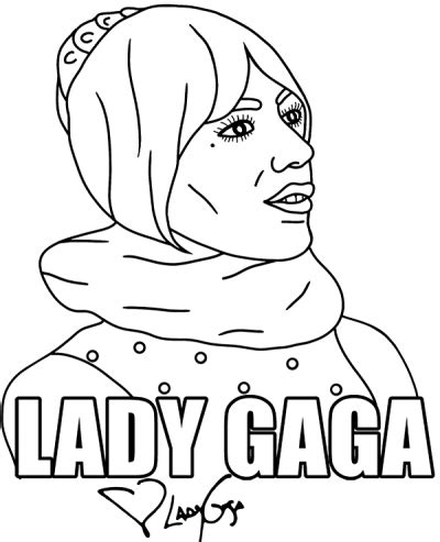 Lady gaga is a part of our huge collection of coloring pages. Free Lady Gaga coloring sheet