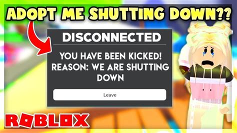 Why would a company that huge just shut down their only ip out of nowhere? is Adopt Me SHUTTING DOWN?! MUST WATCH! (Roblox) - YouTube