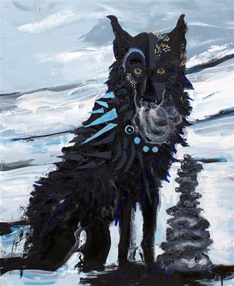Ymir norse mythology drawing tattoo frost polychromos faber insta castell watercolor moose animation instagram. 'Fenrir' 22″ x 30″ Oil on Canvas- CTK2012 | Fantasy ...