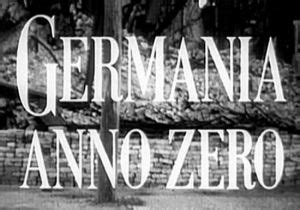 Characterized by deconstructivism and philosophical references. Allemagne année zéro - DvdToile