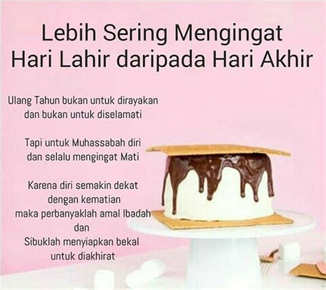 Pernikahan sendiri memiliki makna sebagai hari besar dalam hai kakak, selamat atas pernikahanmu ini. Cara 'Mensyukuri' Hari Ulang Tahun Secara Islami, WAJIB BACA