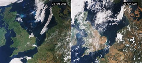 Seit wochen leiden die länder im süden unter extremtemperaturen. Großflächige Dürre in Europa vom Weltraum aus sichtbar ...