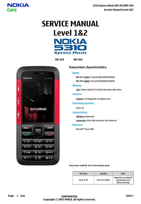 Download share it download for nokia asha 303 document. NOKIA 5310 XPRESS MUSIC RM-303 SERVICE MANUAL Pdf Download ...