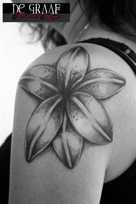 Many lily tattoos you'll see on other people will hold the personal meaning of mourning a person who has passed away and expressing the hope to meet stargazer lily tattoos. Lily flower, black and grey, tattoo by @De Graaf Tattoo | Lily flower tattoos, Flower tattoo ...