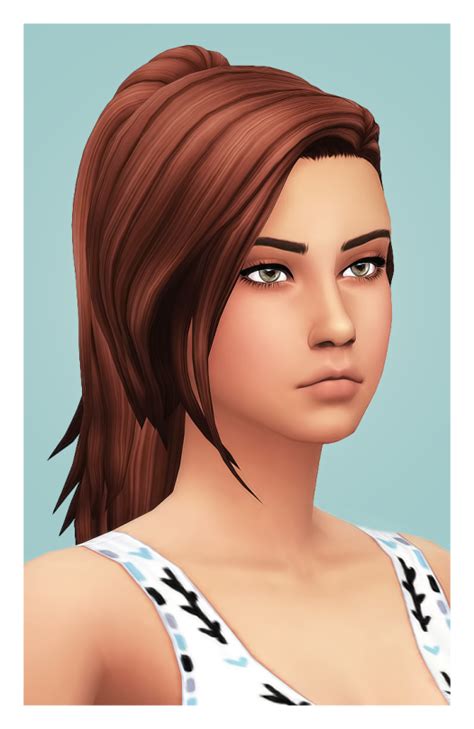 Simblob Roxy Hair - Recolored/Retextured | Sims 4, Sims, Sims hair