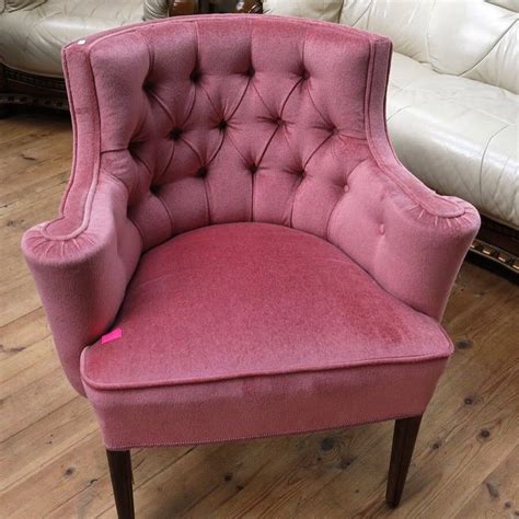 There is a range of chinese rosewood chairs for sale on 1stdibs. wood rose velvet rolled arm tufted back chair | Soft ...