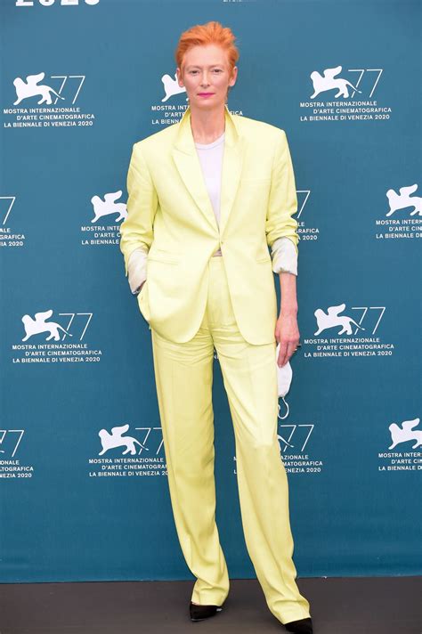 Submitted 1 year ago by anffstanff. TILDA SWINTON at The Human Voice Photocall at 2020 Venice ...