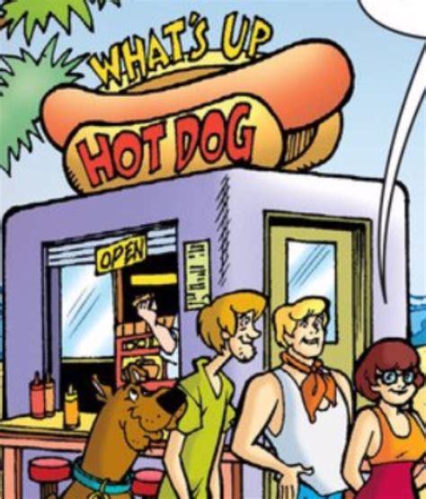 He would say dog where if they were looking for a dog. What's Up Hot Dog | Scoobypedia | FANDOM powered by Wikia