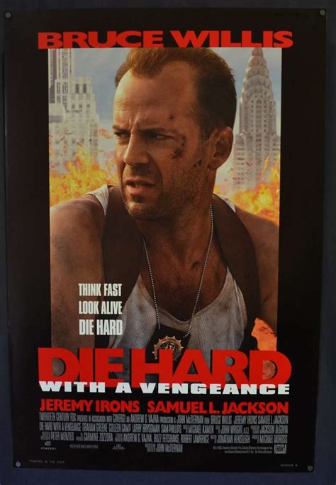 It was much better than die hard 2 which was just a remake of the original. All About Movies - Die Hard 3 With a Vengeance Poster Original USA One Sheet 1995 Bruce Willis