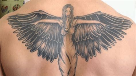 Angels are heavenly beings often associated with purity and goodness, while the cross is a sacred symbol in the christian religion. Wing Tattoo Meanings and Photos: Angel, Fairy, and Tribal ...