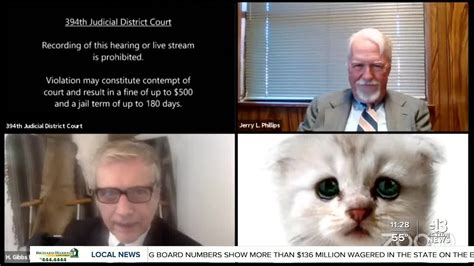 During a hearing on tuesday in texas' 394th judicial district court, a but here was rod ponton, a county attorney in presidio county, texas, unable to figure out how to turn off the cat filter on his zoom call during a. TRENDING | Texas lawyer shows up as cat on Zoom hearing ...