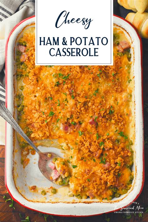 I usually purchase a ham steak for this. Layered Ham and Potato Casserole - The Seasoned Mom