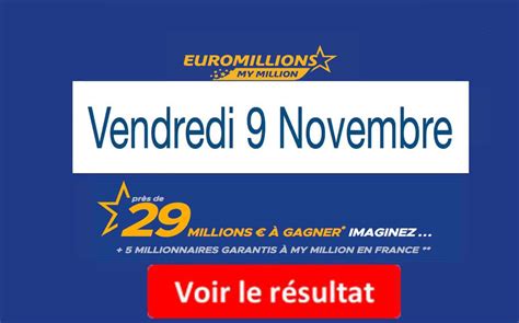 Ne manquez pas les tirages euromillion à venir, marquez tout de suite sur votre calendrier la date des cinq prochains tirages qui auront lieu et dont les résultats. FDJ: Résultat Euromillions, My Million tirage du Vendredi ...