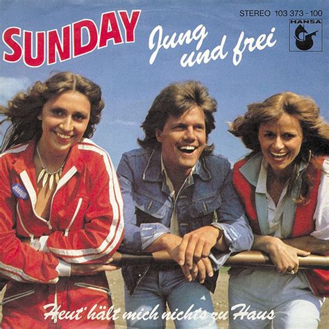 В альбоме 310 фотографийкомментарии к альбому. Sunday - Jung Und Frei (1981, Vinyl) | Discogs