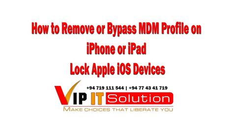 But he did not remove the mdm profile from the ipad. How to Remove or Bypass MDM (Remote Management) Profile On ...