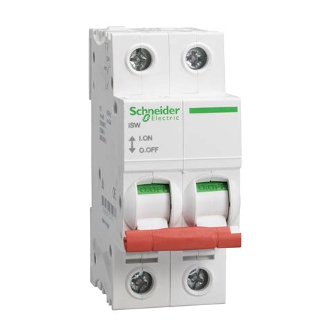 SEA91252 - Schneider Electric Acti9 Isobar Double Pole Switch Isolator ...