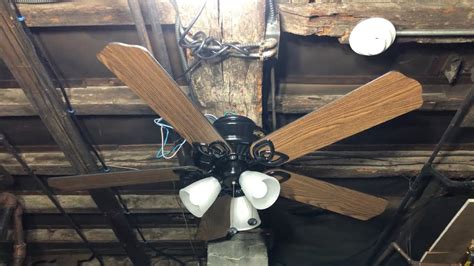 There is a nice park about four blocks away. Hampton Bay Huntington II Ceiling Fan 52" (Black/Oak ...