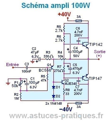 Toshiba, alldatasheet, datasheet, datasheet search. Ampli 100W ultra simple : typon et schéma - Astuces ...