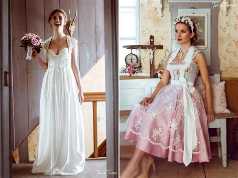 Brautkleider online shop, schneller versand. Opulent und provokant: Hochzeitsdirndl von Tian Van ...