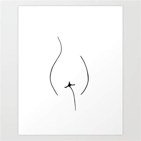 Download woman body shape stock vectors. Abstract Female Body Line Art Art Print by pulseofart | Society6