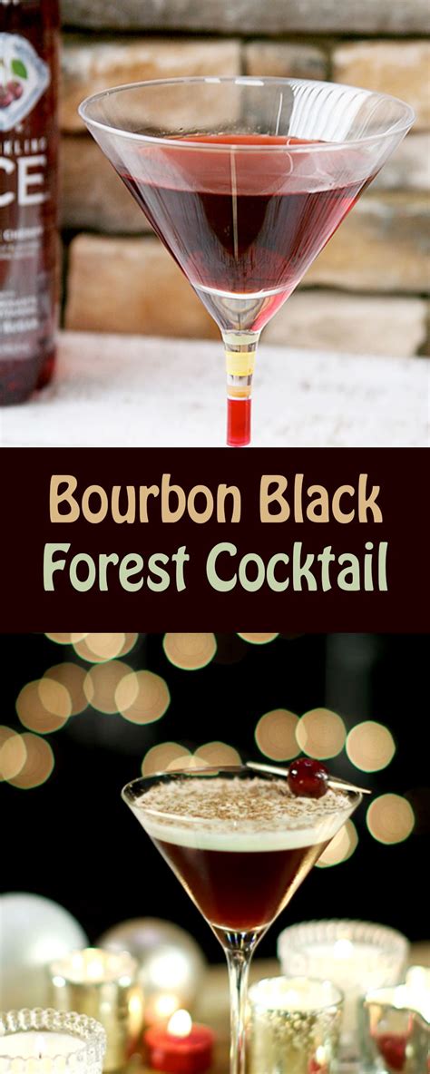Christmas is the time of year when you surround yourself with the people that you love and, well, in order to deal with those plus, frozen hot chocolate! Bourbon Black Forest Cocktail | Chocolate cocktails ...