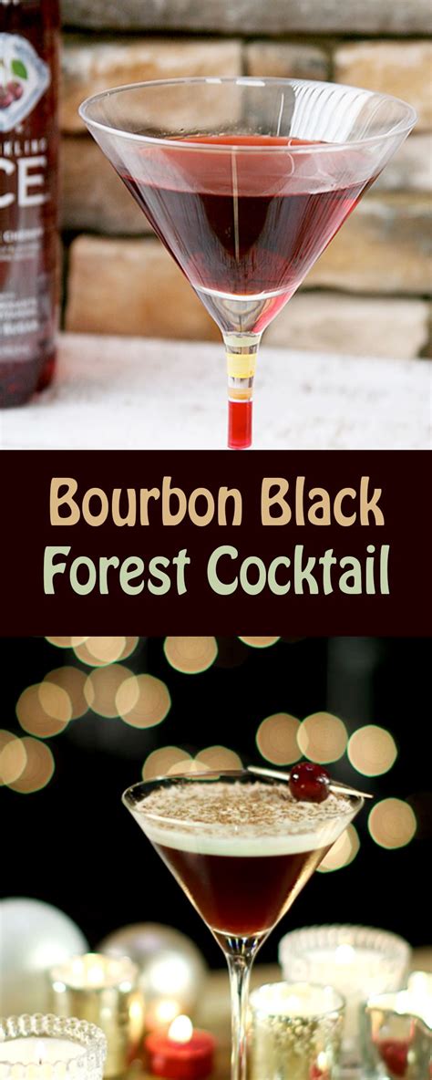 These 12 christmas drink recipes are easy to make & are sure to spread holiday cheer! Bourbon Black Forest Cocktail | Chocolate cocktails ...