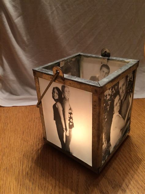 Like other printing on glass methods, it uses a form of printmaking. DIY photo luminary! print your pictures onto velum then paste them on the outside of the glass ...