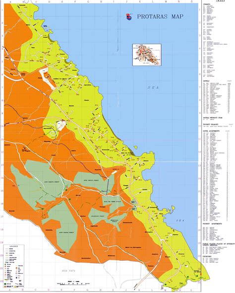 Vizualizezi harta turistica cipru, harta cipru. Harta turistica Protaras, Cipru - Portal Turism