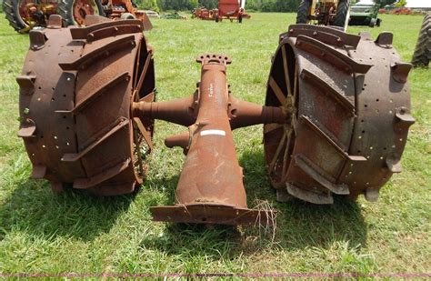 Single bevel high clearance rims; Fordson tractor rear axle and steel wheels in Verona, MO ...