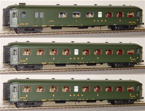 Roco ick met roco 1842. LS Models Set of 3 Passenger cars type Rapide Nord ...