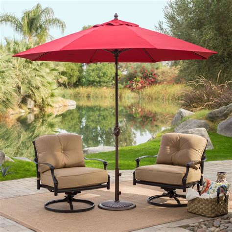 Prime garden® offset umbrellas feature a support post at the outside edge of the canopy. Sunbrella 9-Ft Patio Umbrella with Deluxe Tilt in Antique ...