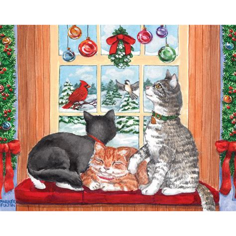 Family jigsaw puzzles contain small, medium, and large pieces in the same box for all. Window Cats 200 Large Piece Jigsaw Puzzle | Bits and Pieces