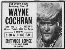 Wayne cochran and the c.c. Wayne Cochran & the CC Riders | The Concert Database